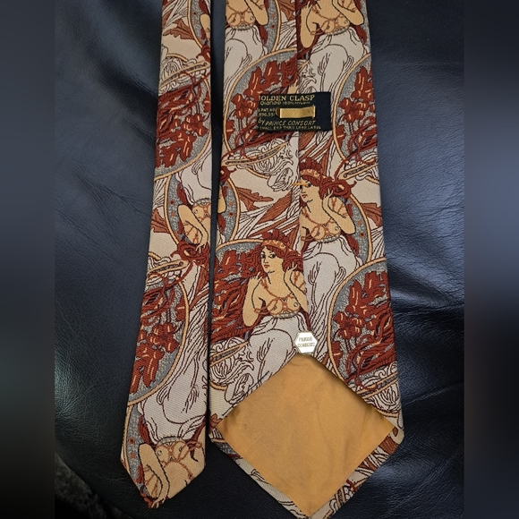 Vintage Golden clasp Prince Consort  Lady Tie - Picture 2 of 6